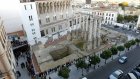 Nueva imagen del templo romano de la calle Claudio Marcelo, con el acceso (...)